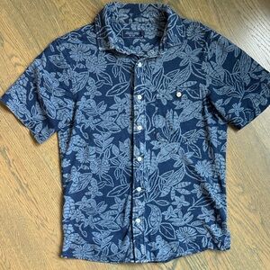 Vineyard Vines Navy Floral Button Down Shirt